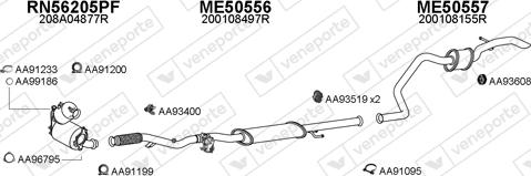 Veneporte 550874 - Система випуску ОГ autocars.com.ua