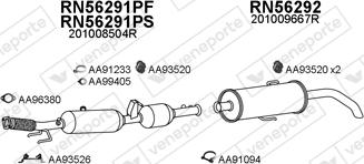 Veneporte 550875 - Система випуску ОГ autocars.com.ua