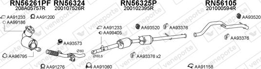 Veneporte 550877 - Система випуску ОГ autocars.com.ua