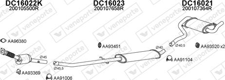 Veneporte 550878 - Система випуску ОГ autocars.com.ua