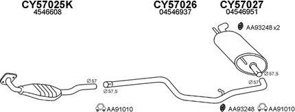 Veneporte 570013 - Система выпуска ОГ avtokuzovplus.com.ua