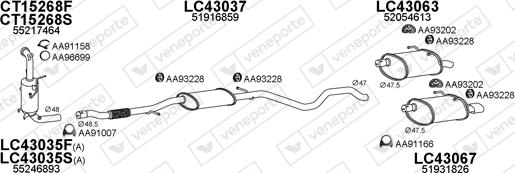 Veneporte 570028 - Система выпуска ОГ avtokuzovplus.com.ua