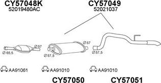 Veneporte 570506 - Система випуску ОГ autocars.com.ua