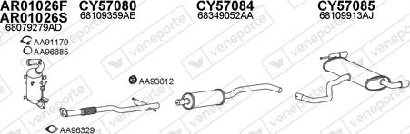 Veneporte 570523 - Система випуску ОГ autocars.com.ua