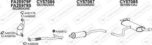 Veneporte 570524 - Система випуску ОГ autocars.com.ua