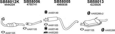 Veneporte 580011 - Система випуску ОГ autocars.com.ua