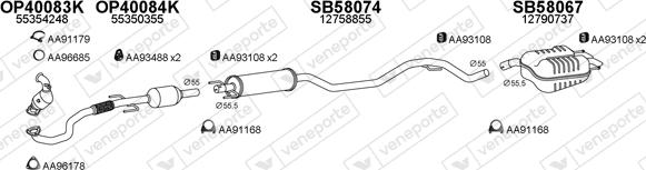 Veneporte 580052 - Система выпуска ОГ avtokuzovplus.com.ua