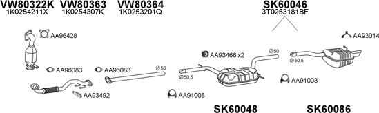 Veneporte 600128 - Система випуску ОГ autocars.com.ua
