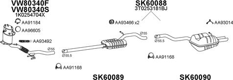 Veneporte 600156 - Система випуску ОГ autocars.com.ua