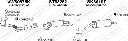 Veneporte 600220 - Система выпуска ОГ avtokuzovplus.com.ua