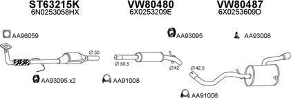 Veneporte 630012 - Система выпуска ОГ avtokuzovplus.com.ua