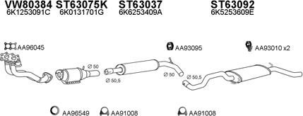 Veneporte 630031 - Система випуску ОГ autocars.com.ua