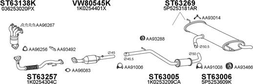 Veneporte 630163 - Система випуску ОГ autocars.com.ua