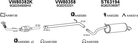 Veneporte 630178 - Система випуску ОГ autocars.com.ua