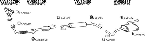 Veneporte 630195 - Система выпуска ОГ avtokuzovplus.com.ua