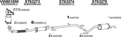 Veneporte 630248 - Система випуску ОГ autocars.com.ua