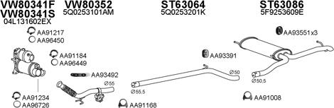 Veneporte 630284 - Система випуску ОГ autocars.com.ua