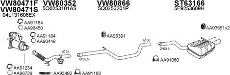 Veneporte 630311 - Система випуску ОГ autocars.com.ua