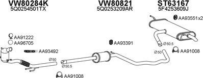 Veneporte 630319 - Система випуску ОГ autocars.com.ua