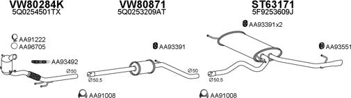 Veneporte 630320 - Система випуску ОГ autocars.com.ua