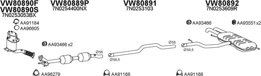 Veneporte 630329 - Система випуску ОГ autocars.com.ua