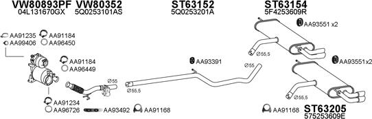 Veneporte 630330 - Система випуску ОГ autocars.com.ua