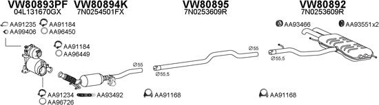 Veneporte 630333 - Система выпуска ОГ avtokuzovplus.com.ua