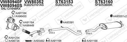 Veneporte 630352 - Система випуску ОГ autocars.com.ua