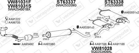Veneporte 630413 - Система випуску ОГ autocars.com.ua