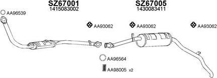Veneporte 670018 - Система випуску ОГ autocars.com.ua