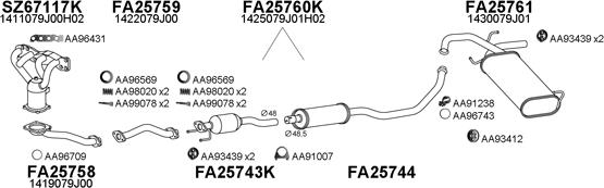 Veneporte 670077 - Система випуску ОГ autocars.com.ua