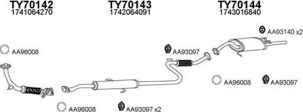 Veneporte 700120 - Система випуску ОГ autocars.com.ua