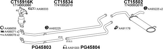 Veneporte 700150 - Система выпуска ОГ avtokuzovplus.com.ua