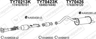 Veneporte 700185 - Система випуску ОГ autocars.com.ua