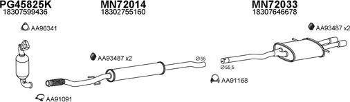 Veneporte 720025 - Система випуску ОГ autocars.com.ua