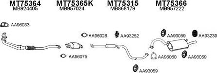Veneporte 750053 - Система випуску ОГ autocars.com.ua