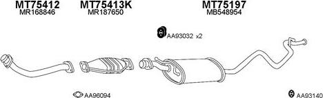 Veneporte 750062 - Система випуску ОГ autocars.com.ua