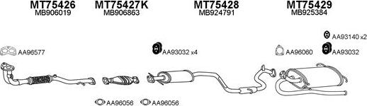 Veneporte 750066 - Система випуску ОГ autocars.com.ua