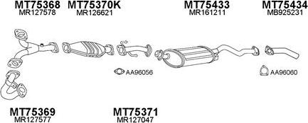 Veneporte 750080 - Система випуску ОГ autocars.com.ua