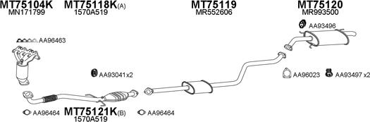 Veneporte 750094 - Система випуску ОГ autocars.com.ua