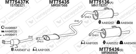 Veneporte 750100 - Система випуску ОГ autocars.com.ua