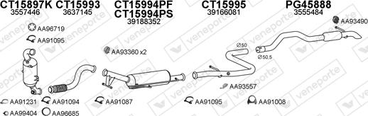 Veneporte 770246 - Система випуску ОГ autocars.com.ua