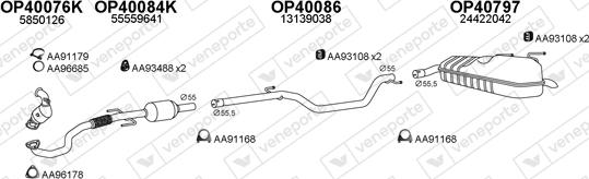 Veneporte 770371 - Система випуску ОГ autocars.com.ua