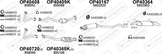 Veneporte 770378 - Система випуску ОГ autocars.com.ua