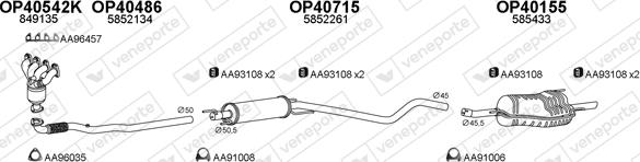 Veneporte 770379 - Система випуску ОГ autocars.com.ua