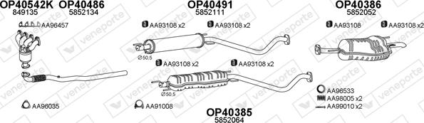 Veneporte 770380 - Система випуску ОГ autocars.com.ua