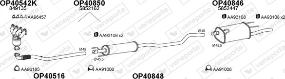 Veneporte 770385 - Система випуску ОГ autocars.com.ua