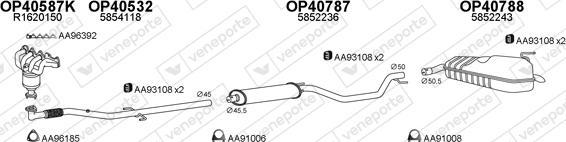 Veneporte 770387 - Система випуску ОГ autocars.com.ua