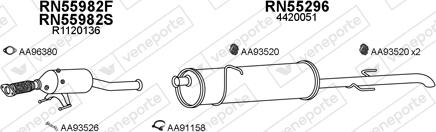 Veneporte 770459 - Система випуску ОГ autocars.com.ua