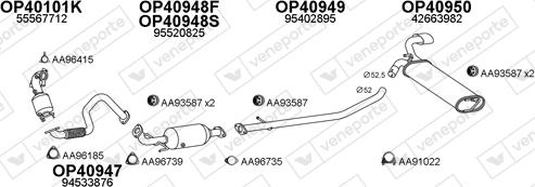 Veneporte 770470 - Система випуску ОГ autocars.com.ua